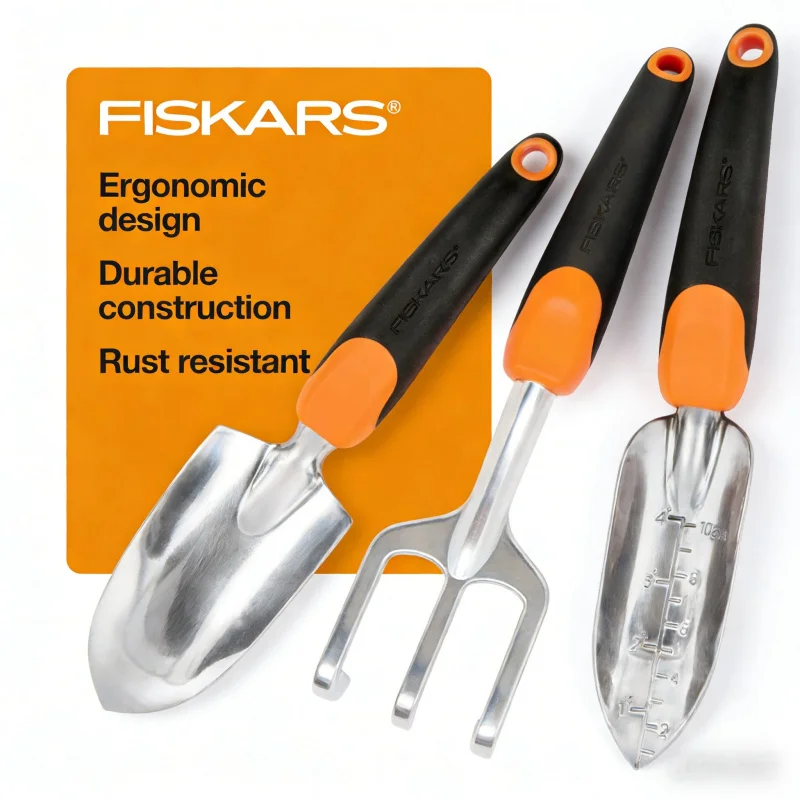 

Незаменимый инструмент для посадки на открытом воздухе, многофункциональный садовый инструмент, набор садовых инструментов 3 в 1 с лопатой и цветочным горшком, эргономичный дизайн.