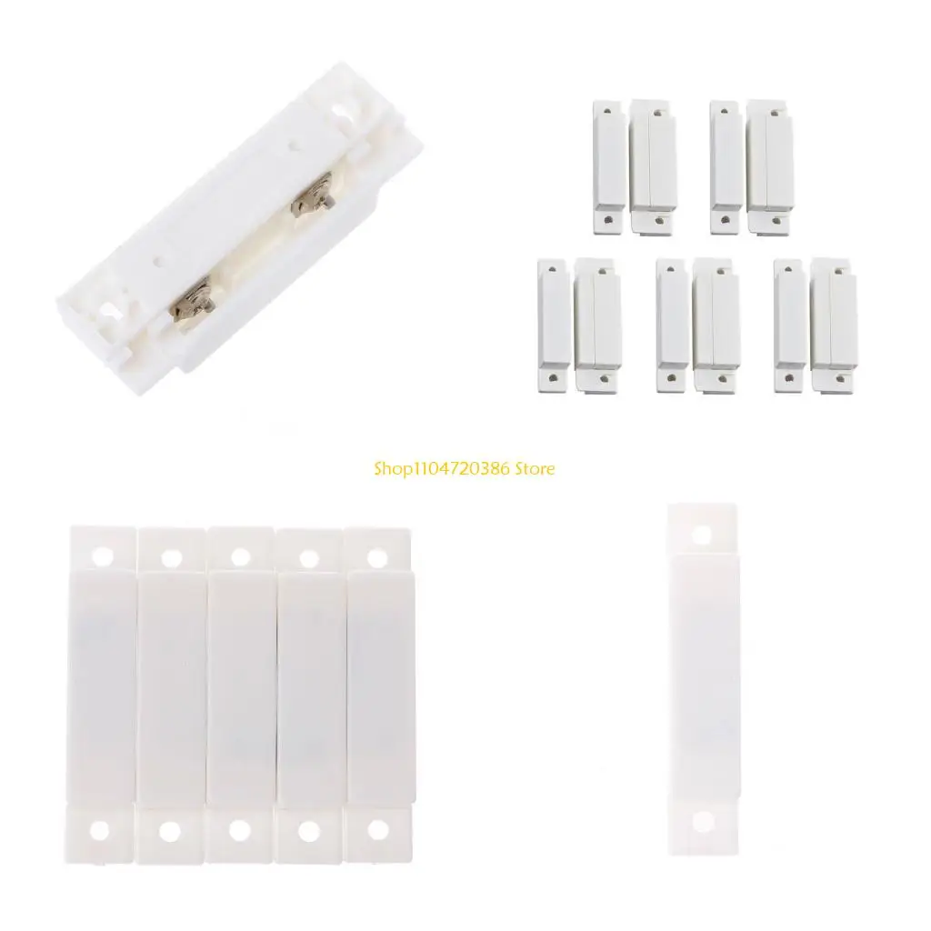 

K0EA Surface Mount NC Door Contact Alarm for Door Window Cabinets 10pcs