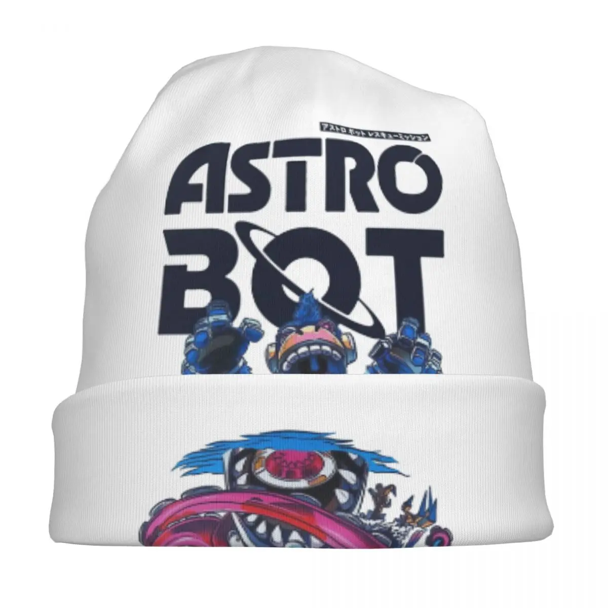 Astro Bot Robot Bonnet Hats Knitting Hats Vintage Outdoor Astrobot Skullies Beanies Hats Men's Women's Warm Dual-use Caps