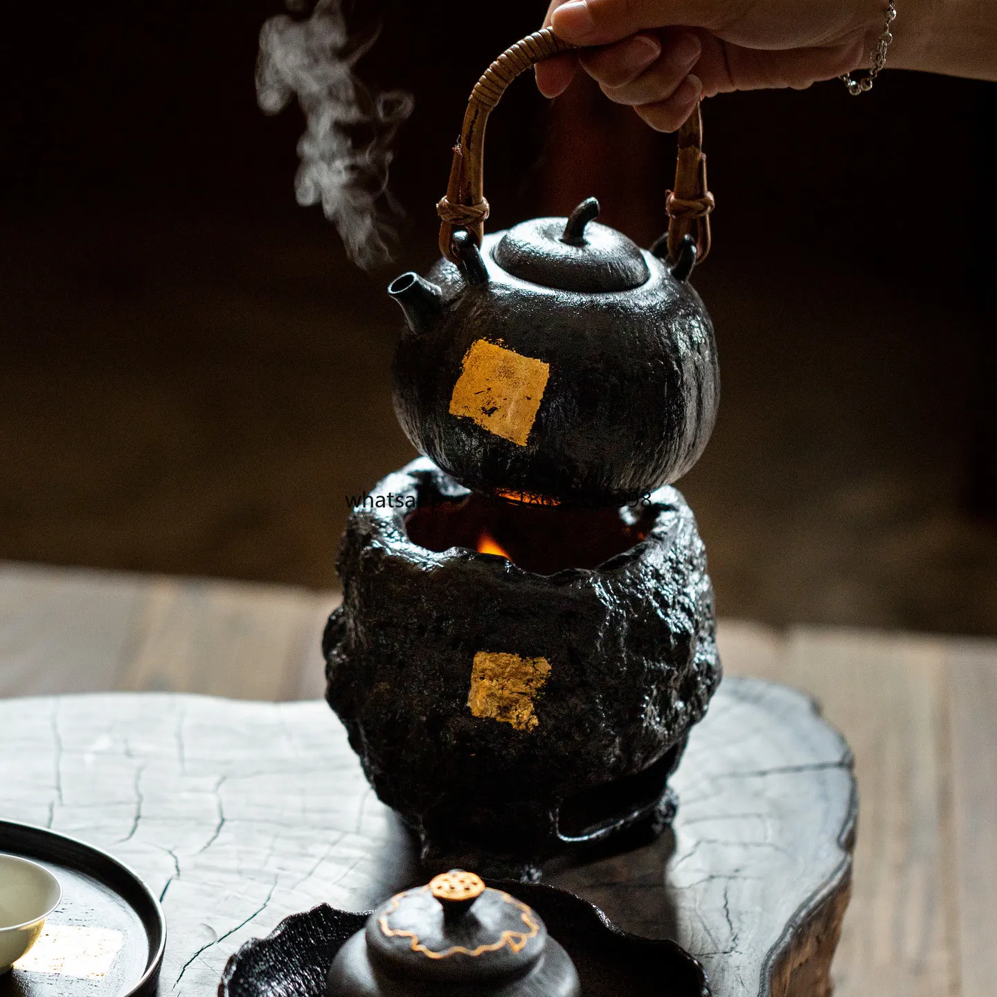 

Ceramic Teapot for Making Tea Household High-end Kettle Beam Pot Large Large-capacity Siege Stove for Making Tea Alcohol Stove