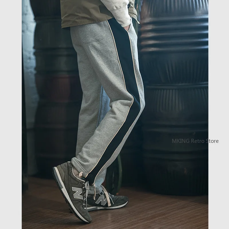 Pantaloni sportivi pesanti 480G in spugna di cotone retrò americano non stock