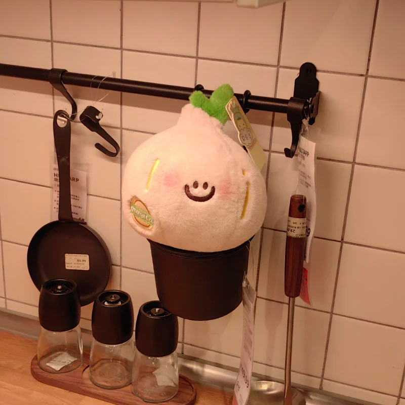 Cute Vegetable Plush Soft Stuffed Vegetable Doll Funny Scallion Stuffed Plush Toy Home Decoration for Living Room Bedroom Study