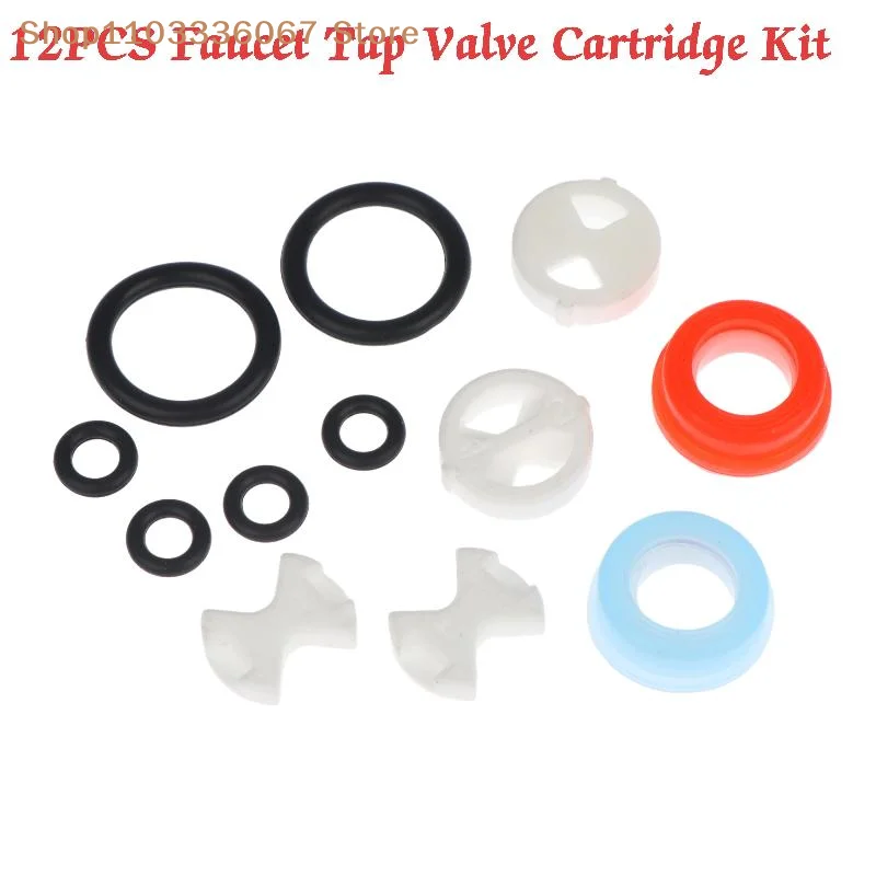 【HLS】Faucet Replacement Valve Washer Kit 12PCS Universal Fit for Kitchen Bathroom Home Plumbing Repair Use
