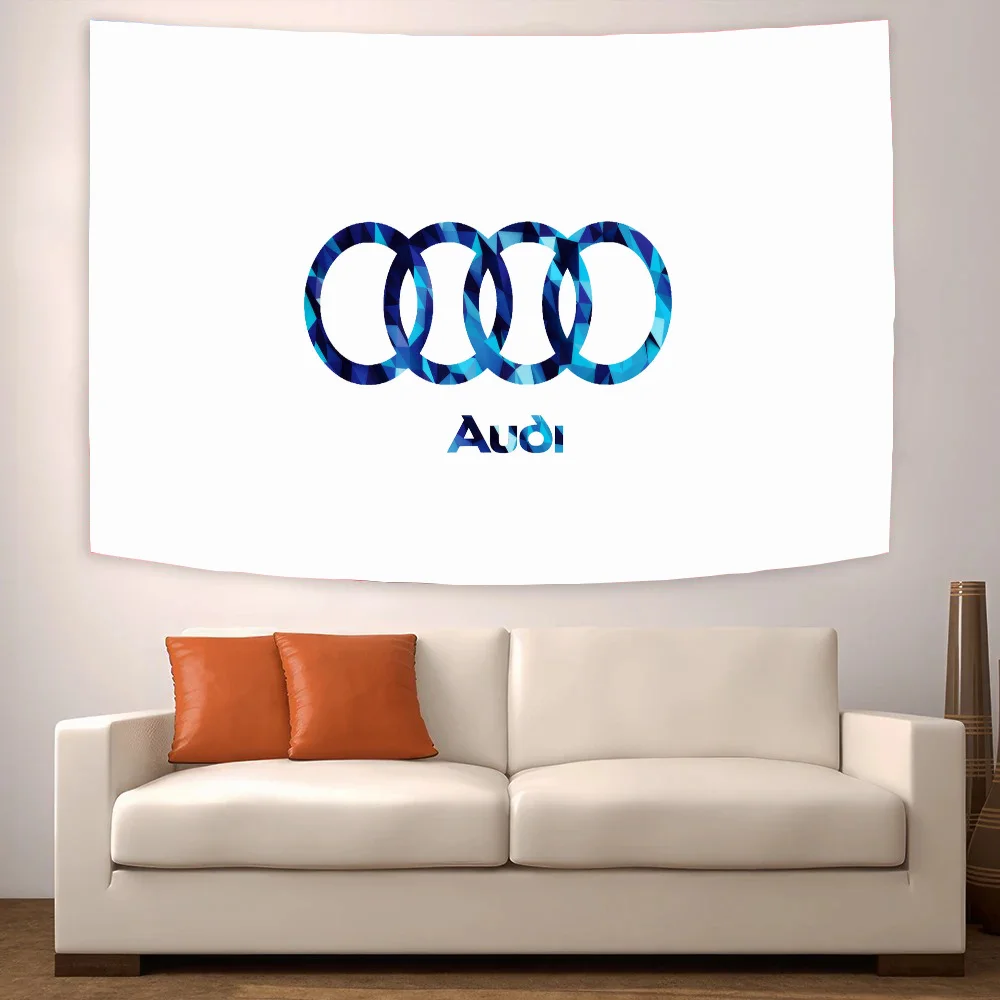 A-audi Logo Outdoor Decorations Advertising Flag to Hang Decorative Flags and Banners Garage Decoration Flags for Rooms Home Car