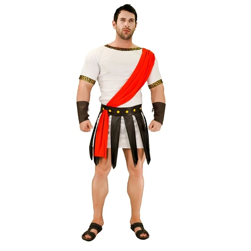 

Halloween Adult Men's Medieval Retro Roman Warrior Carnival Party Roman Gladiator Cosplay Stage Performance Costume Suit 2025