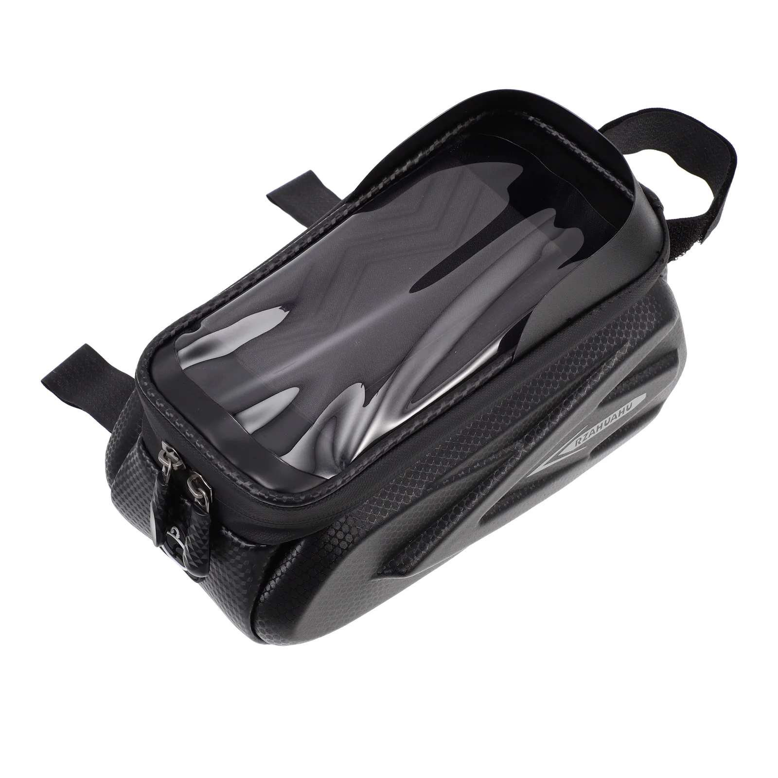 

Cycling Phone Bag with Transparent Window Bike Front Beam Bag Shockproof Cellphone Holder for Outdoor Riding Storage Compartment