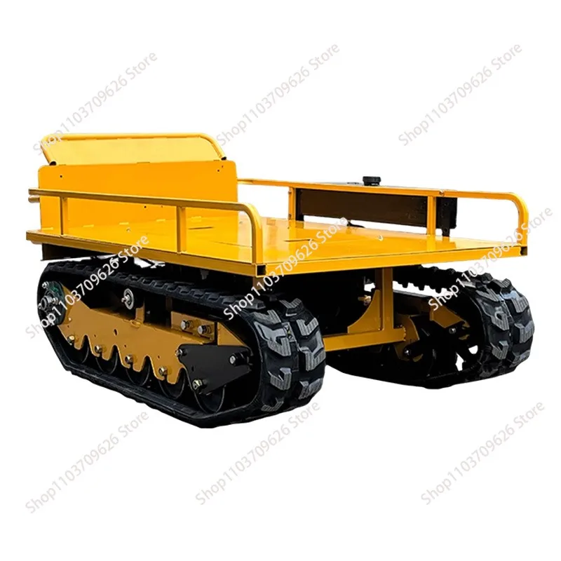 All-terrain rubber track chassis for wear-resistant rubber tracks