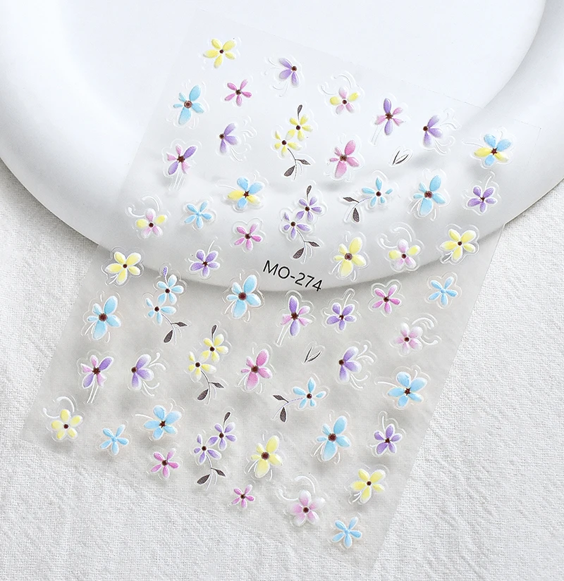 5d تنقش الربيع هلام بتلات الأزهار الجليدية الزهور الصغيرة مسمار ملصقات فنية ملصقات ل رسومات أظافر عمليات تجميل الأظافر نصائح زينة