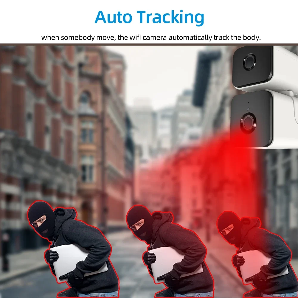 4K Tuya Mini Dual Lens Indoor Wifi PTZ Security Camera Auto Tracking 2 Way Audio Smart Life Home Wireless Baby Monitor Camera