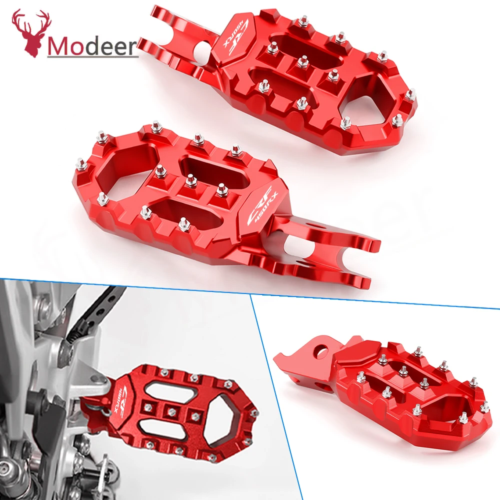 

For HONDA CRF250RALLY CRF 250X 450X CRF250RX CRF450RX CRF250X CRF450X Motorcycle Foot Pegs Pedals FootRest Footpegs Accessories