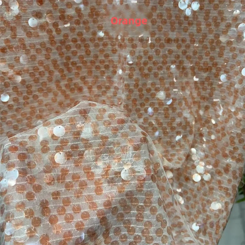 

Two-tone Sequin Embroidered Tulle Fabric for DIY Sewing Evening Dress Garment Accessories Clothing Fashion Material Cloth