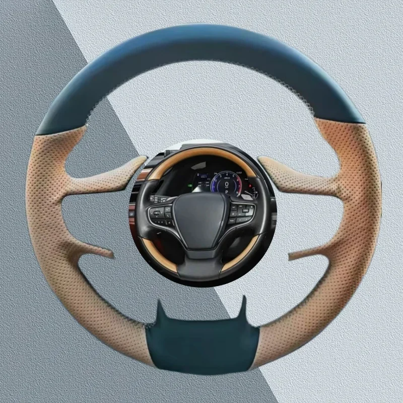 

Чехол на руль автомобиля на заказ для Lexus ES300h 2019-2021 ES350 2019 2020 2021, аксессуары для салона автомобиля из искусственной кожи