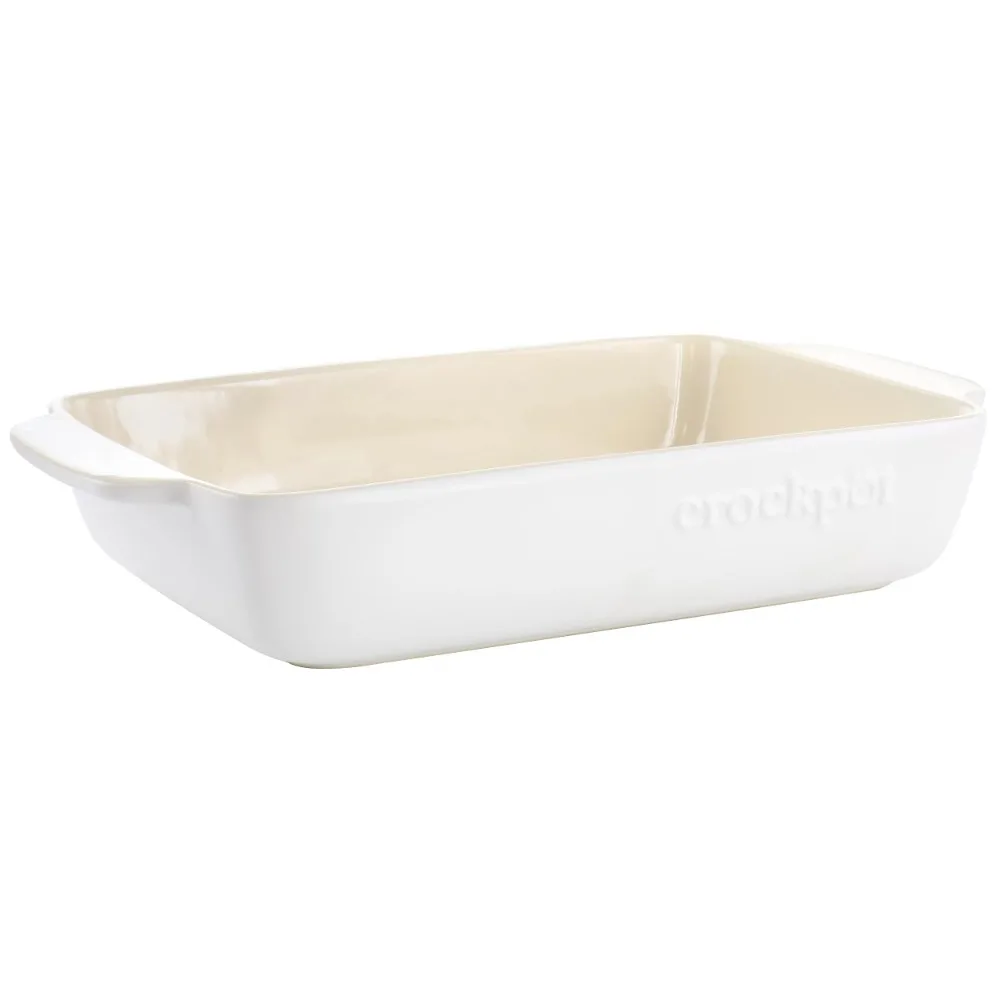 

Artisan 4 Quart Rectangular Stoneware Bake Pan in Cream