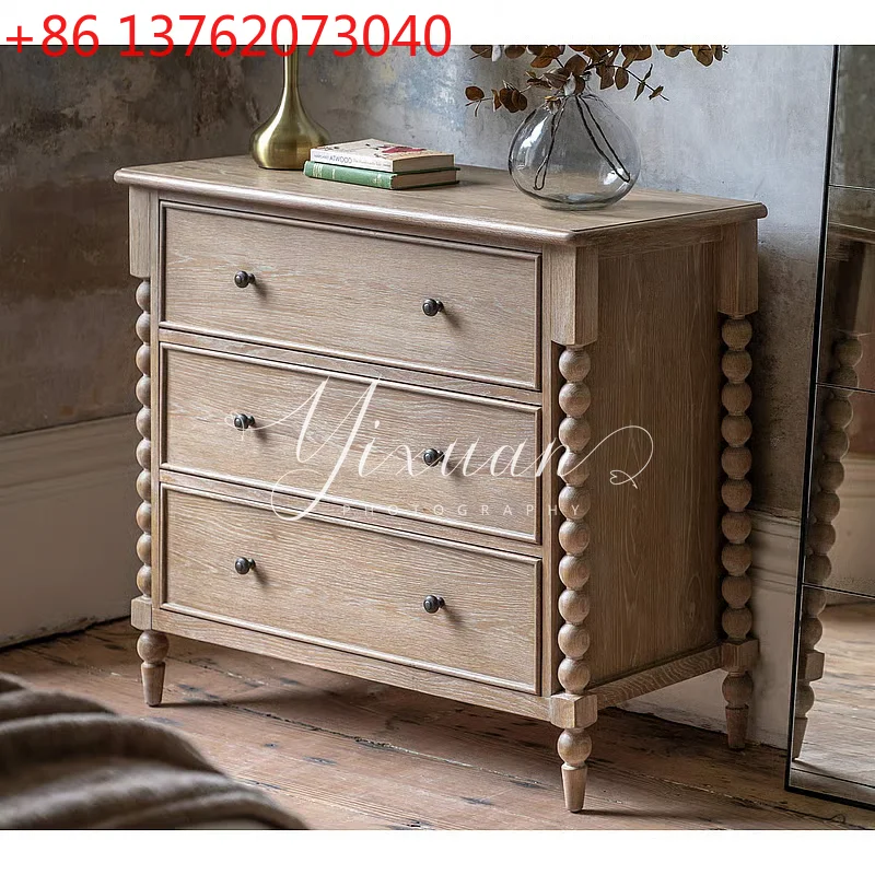 

Французский ретро американский деревенский стиль, шкаф с тремя ведрами, простой шкафчик для гостиной в пасторальном стиле