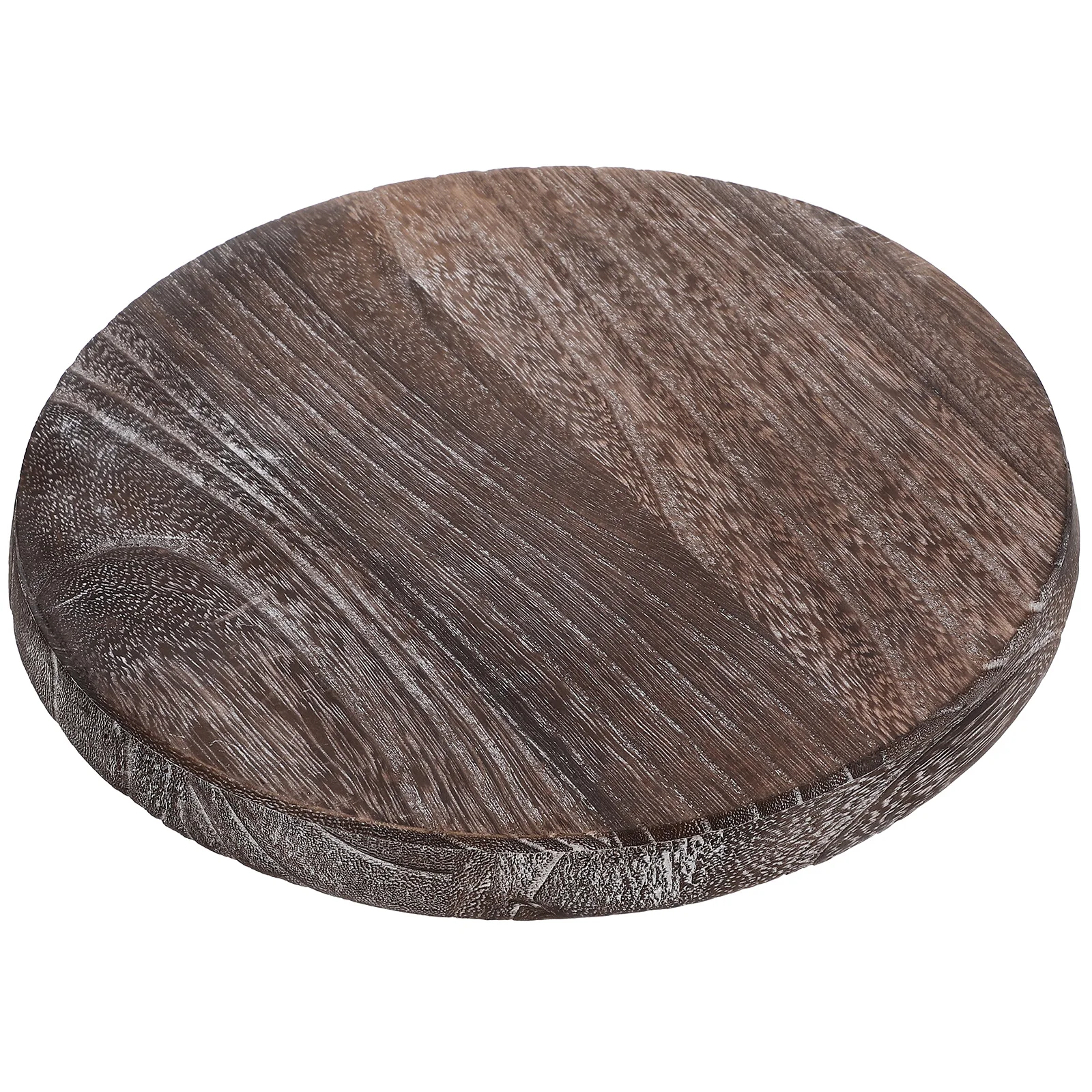 Vassoio da portata per pallet in legno massello, piccolo centrotavola rotondo decorativo per tavolo da pranzo