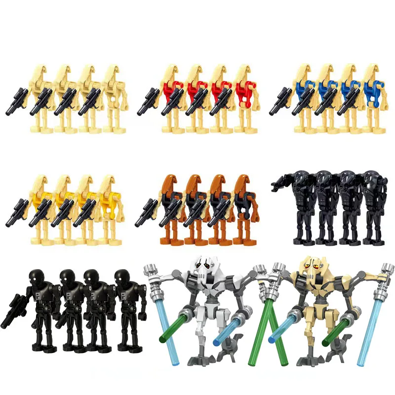 30PCS Clone Robot Soldier Legion War MOC Brick Mini Assemble Model Dolls Action Figures Building Blocks Toys Kids Brithday Gifts