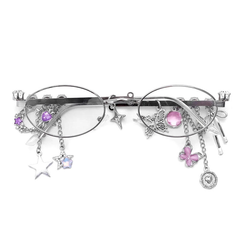 Women's Personalized Diamond Small Frame Eyeglasses