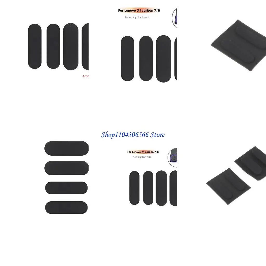 

02DD 4Pcs Laptop Rubber Feet Non-Slip Replacement Bottom Pad for Thinkpad Carbon