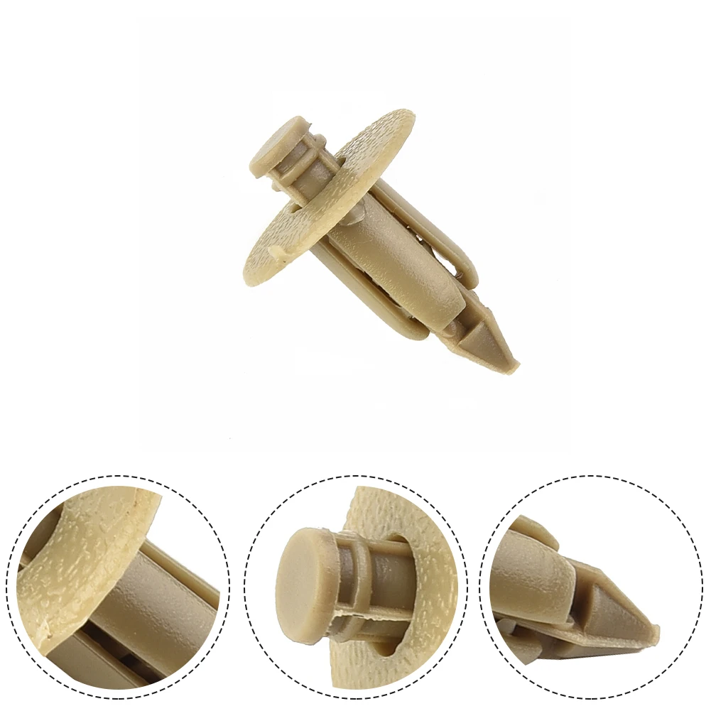 Car Door Clips Car Rivets Retainer 10pcs Trim 7mm Accessories​ Wheel Arch Body Bumper Door Fender Hole Panel Pin