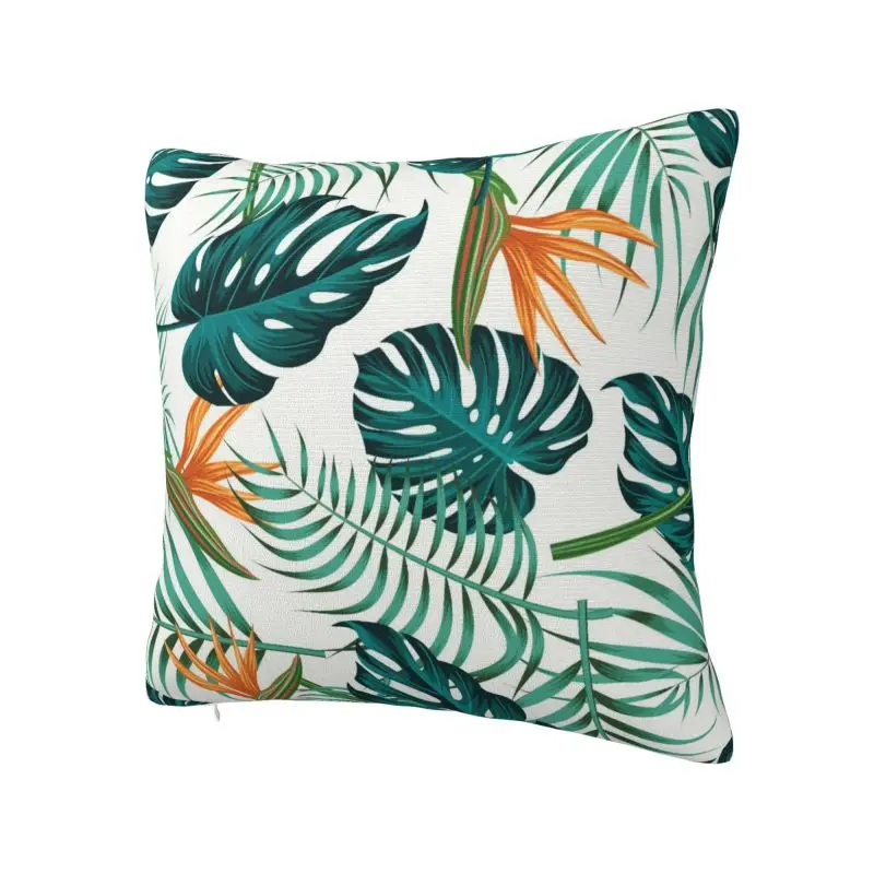 Nordic Hawaii Floral Tropical Flowers Leaves Throw Pillow Case Home Decor 3D Print Sofa Cushion Cover Polyester Soft Pillowslip