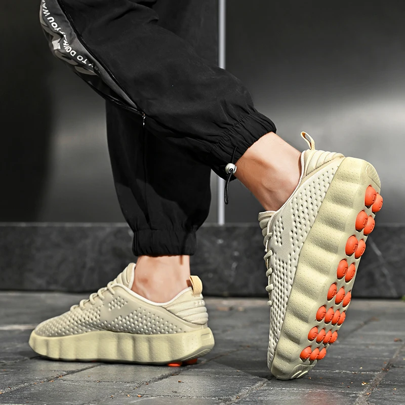 

Brand Men Casual Shoes Thick Sole Soft Fashion Sneakers Summer Breathable Male Walking Shoes Zapatillas Hombre Mens Shoes