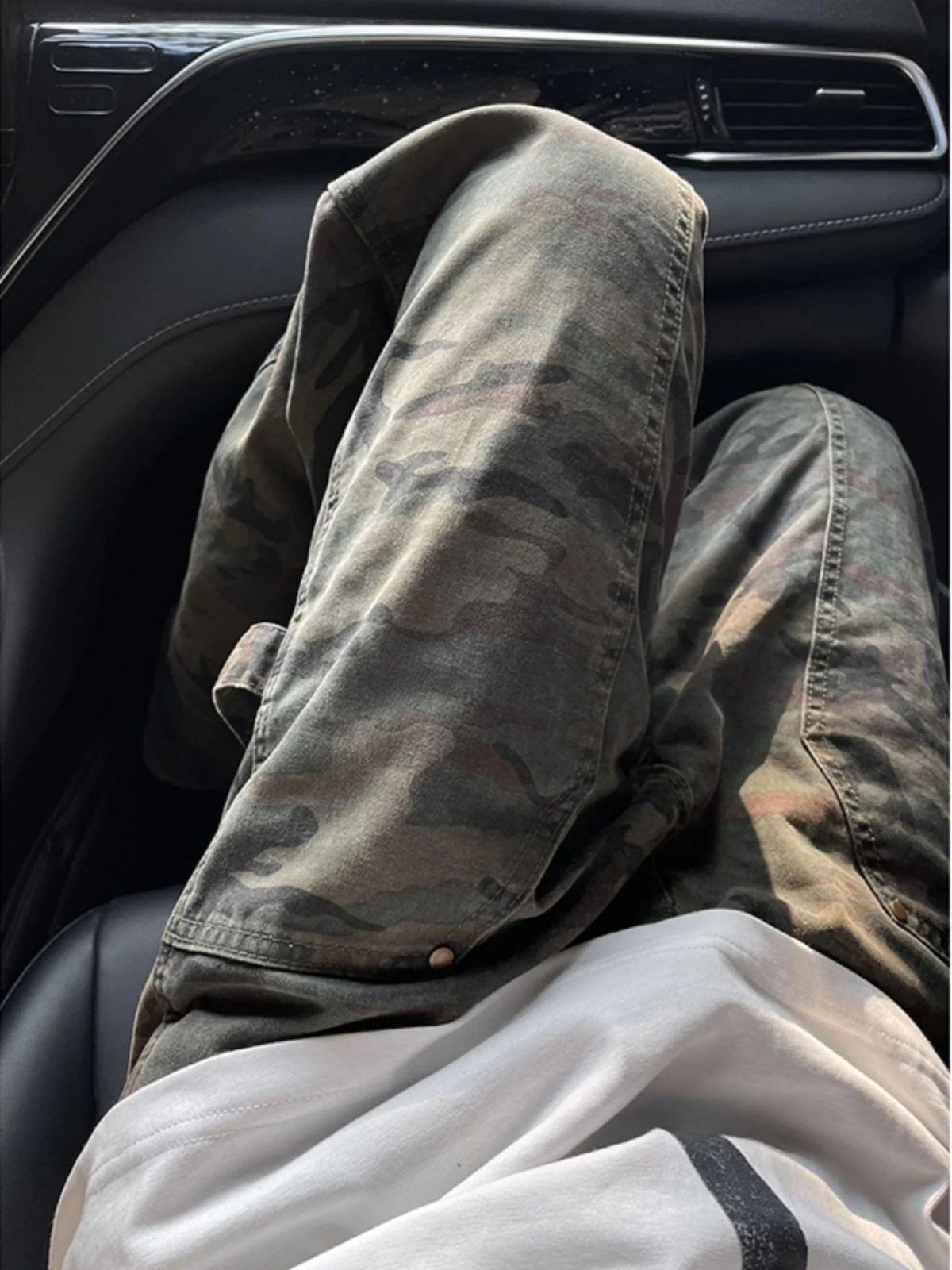 

American Retro Camouflage Pants Men's Summer Hiphop High Street Vibe Workwear Trousers Loose Fit Long Pants Youthful Energy S...