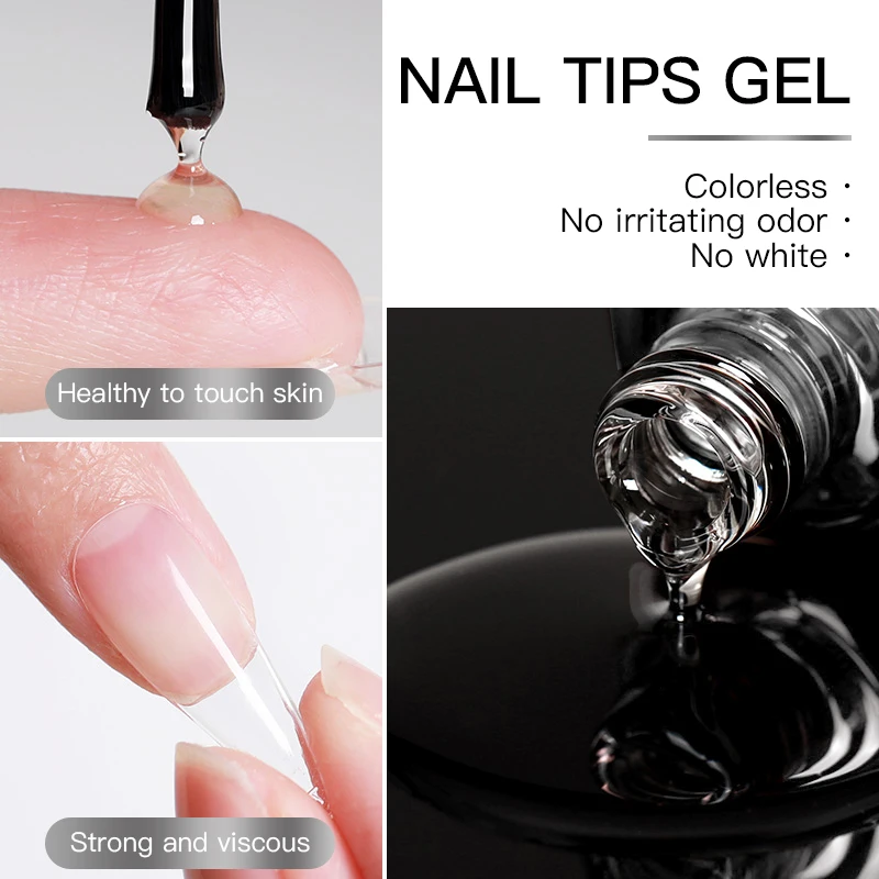 Als 15Ml Nagel Tips Lijm Gel Voor Valsen Nagel Tips Snelle Extensie 3 In 1 Functie Nagels Kunst Transparante Gel Polish Weken Van Uv-Gel