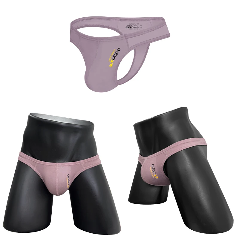 

2 pcs G-strings Male's Underwear Breathable Protective Designed Mens Pants Sexy Embossed Three-dimensional Pocket Jockstrap