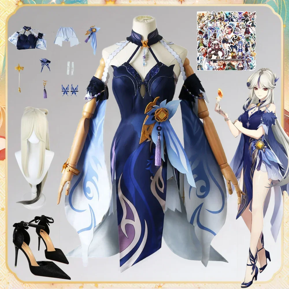 

Костюм для косплея Ningguang, женское платье для девочек, одежда для косплея Ningguang, новая кожа, стиль Хэллоуина