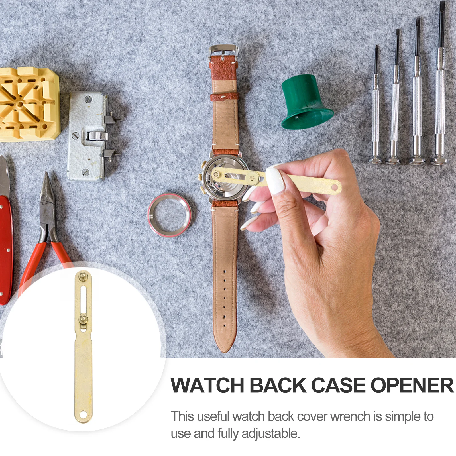 1Pcs Watch Cover Remover Tool Made of Premium Materials Easy to Use for Opening Back Case Ideal for Watch Repairing Tasks