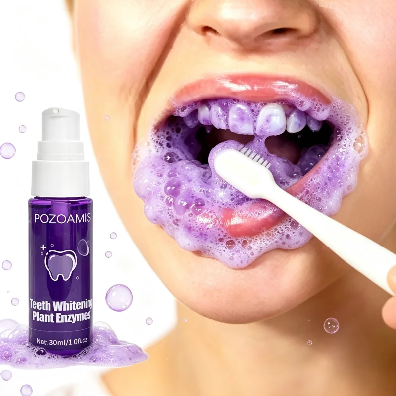 Purple Bottle Toothpaste, Teeth Whitening, Tooth Powder, Deep Repair, Natural Whitening, Odor Control