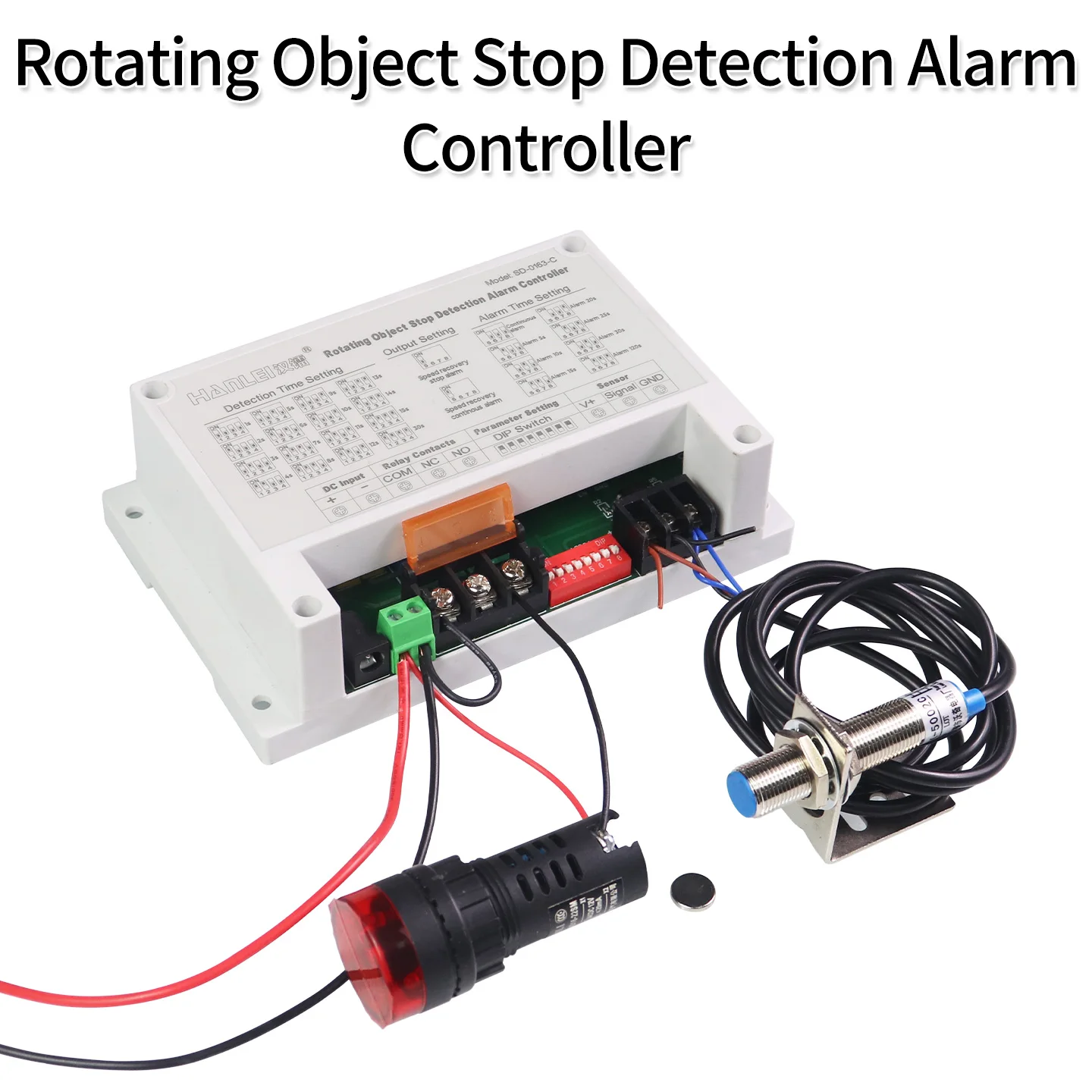 Rotating Object Stop Detection Alarm Controller Fan Motor Motion Detector NPN NO/NC Sensor