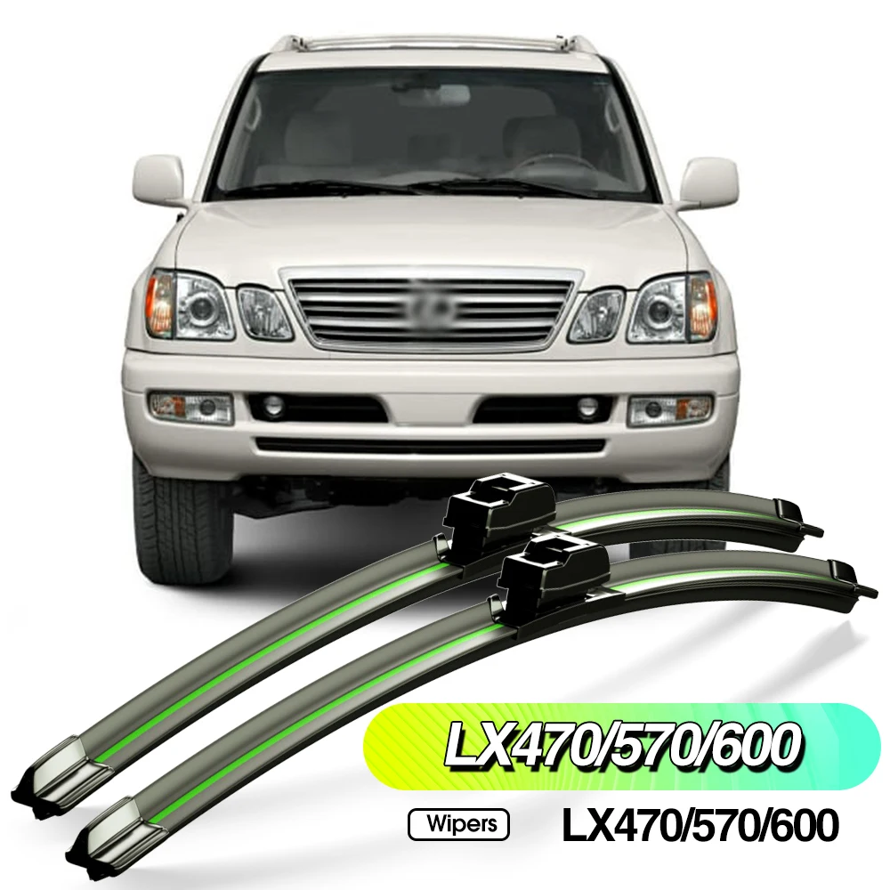 

For Lexus LX470 LX570 LX600 1998-2022 2pcs Front Windshield Wiper Blades Windscreen Window Accessories 2000 2008 2007 2016 2019