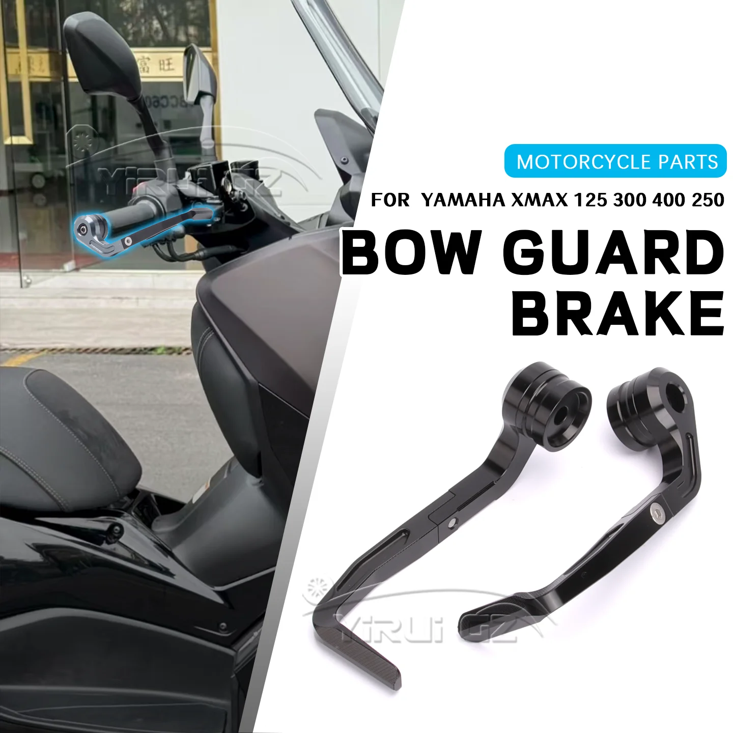 Pelindung Tuas Rem CNC Aluminium 7/8 Inci Pelindung Stang Universal untuk YAMAHA XMAX 125 300 400 XMAX 250