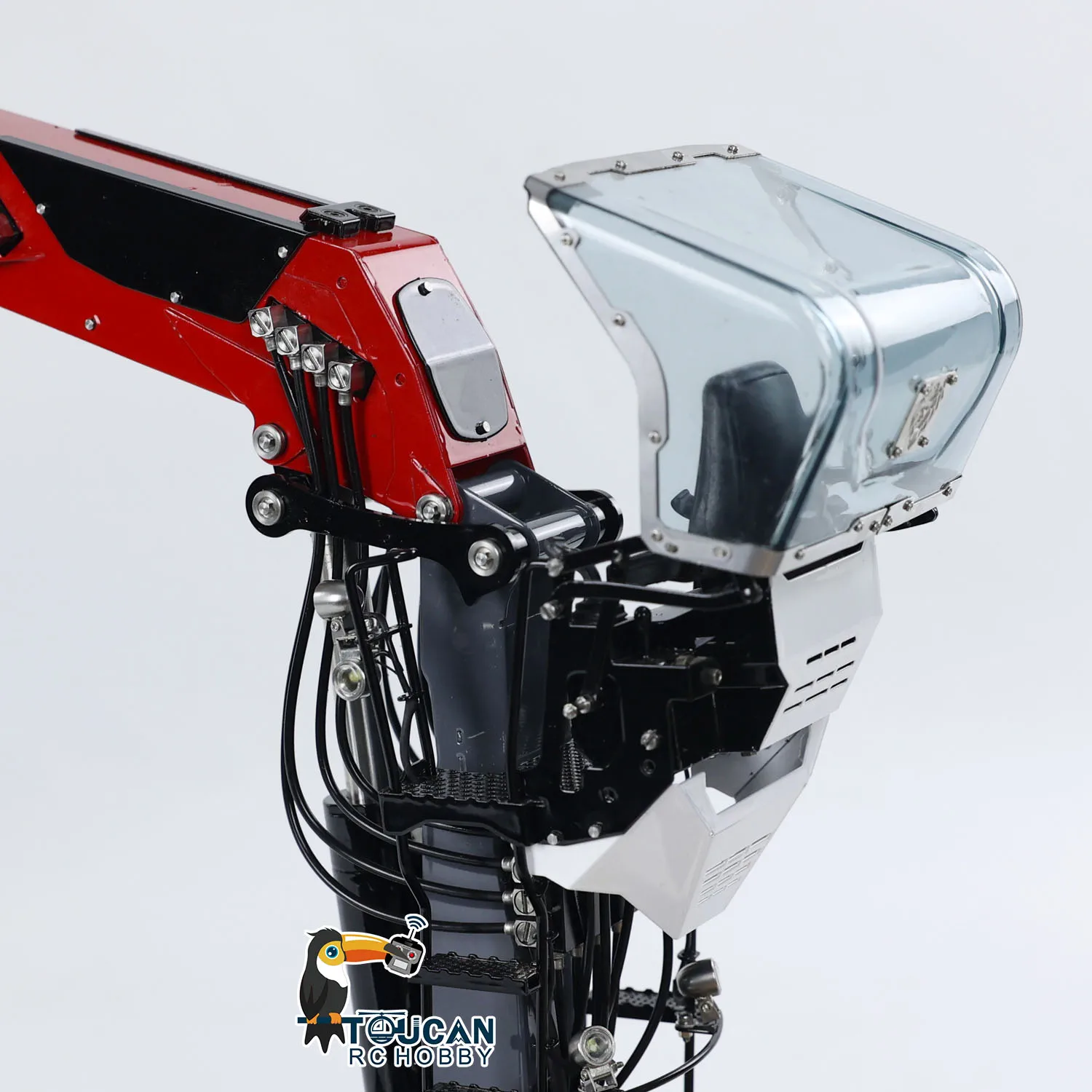 A0002 LESU Metal RC Hydraulic Timber Crane for Toys 1/14 RC Log Trailer Wood Tractor Truck Vehicle Cars Model
