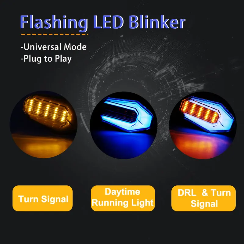 دراجة نارية بدوره إشارات ضوء Led وامض مقاوم للماء الذيل ل 65 Led قطاع للدراجات النارية الدراجة هوندا Msx 125