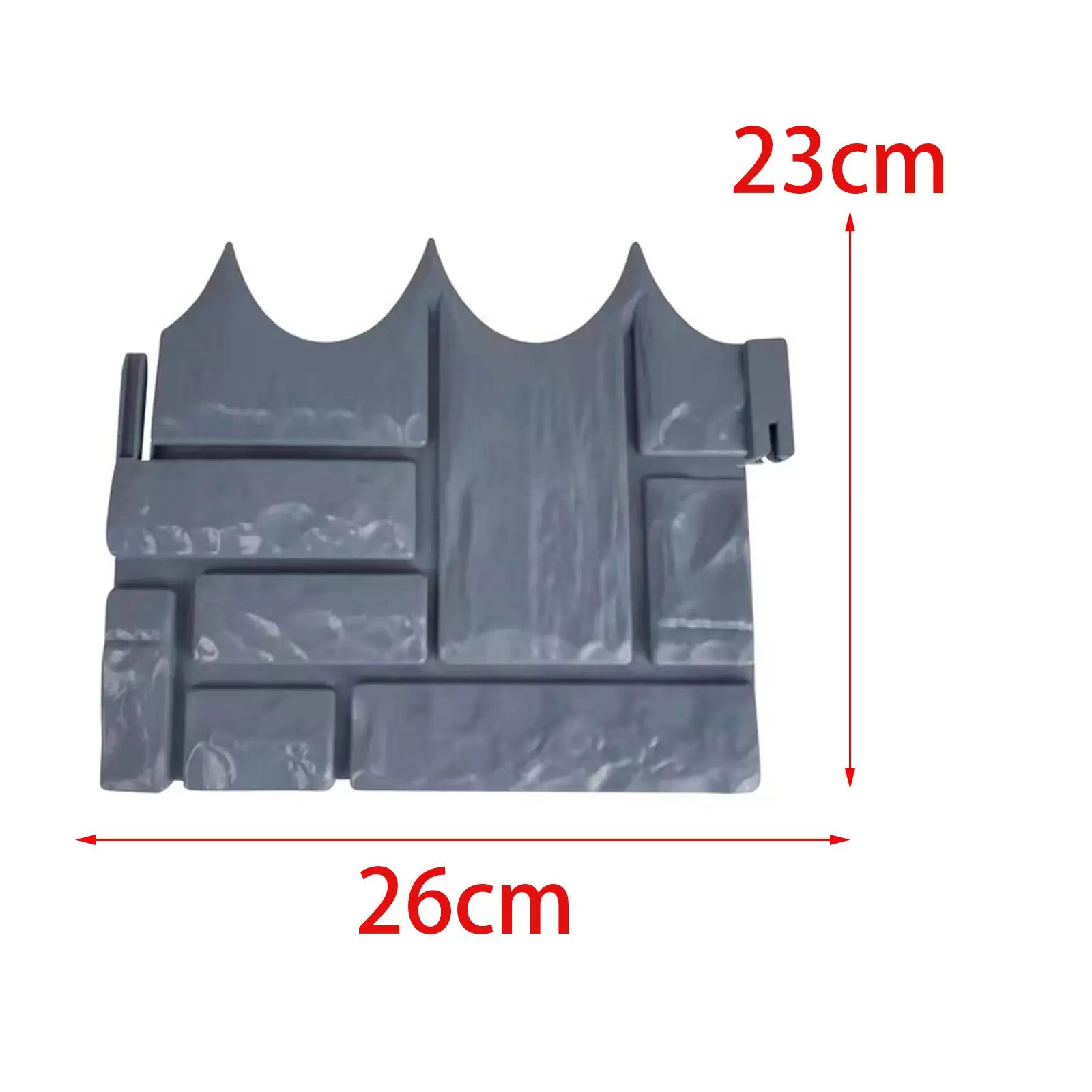 6 Pieces Garden Imitation Stone Fence Lightweight Detachable Sturdy Garden Edging Reusable for Walkway Decoration