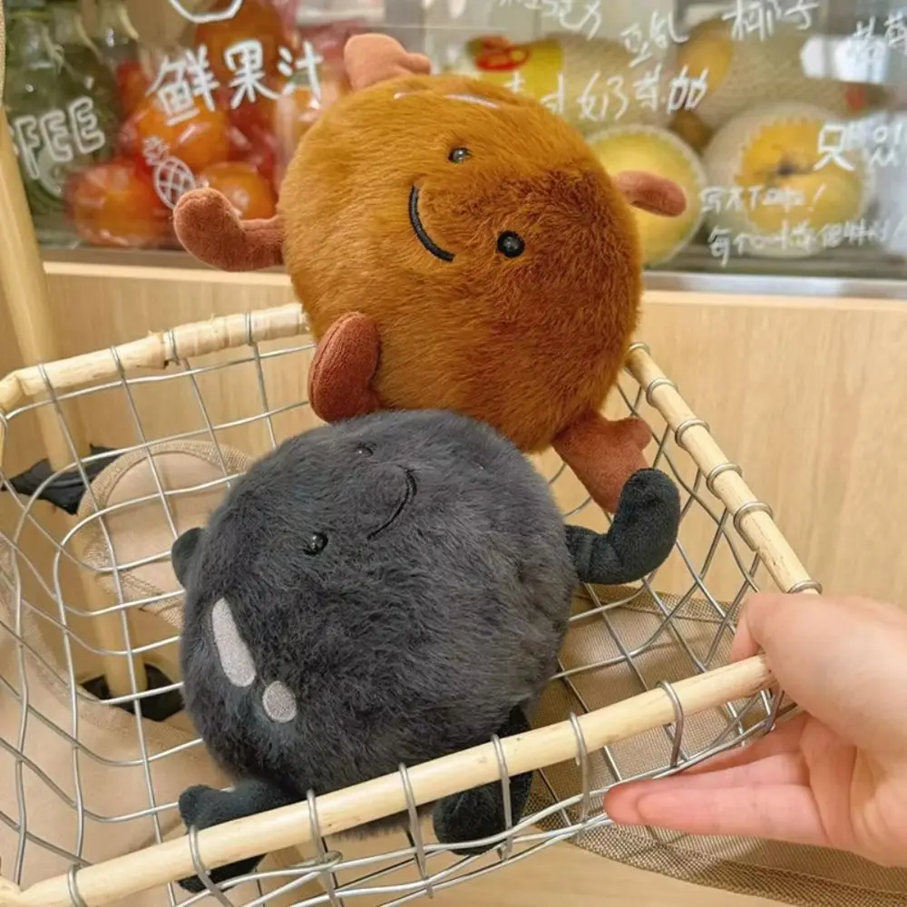 

Декоративная мягкая игрушка-груша из ПП-хлопка, 13 см, коричнево-черная, для украшения дома и вечеринок