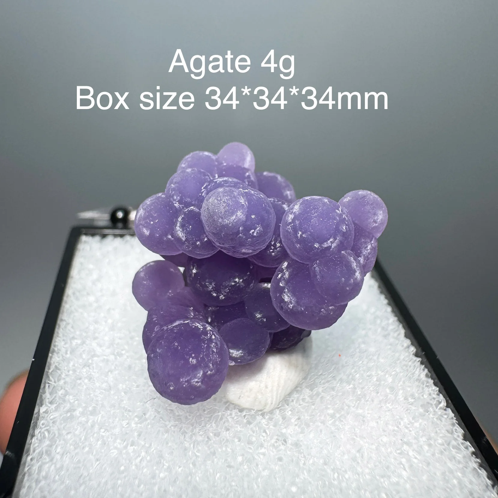 Natural Shiny Purple Grape Agate Granule Mineral Specimen Energy Crystal Reiki Healing Stone Home Decor