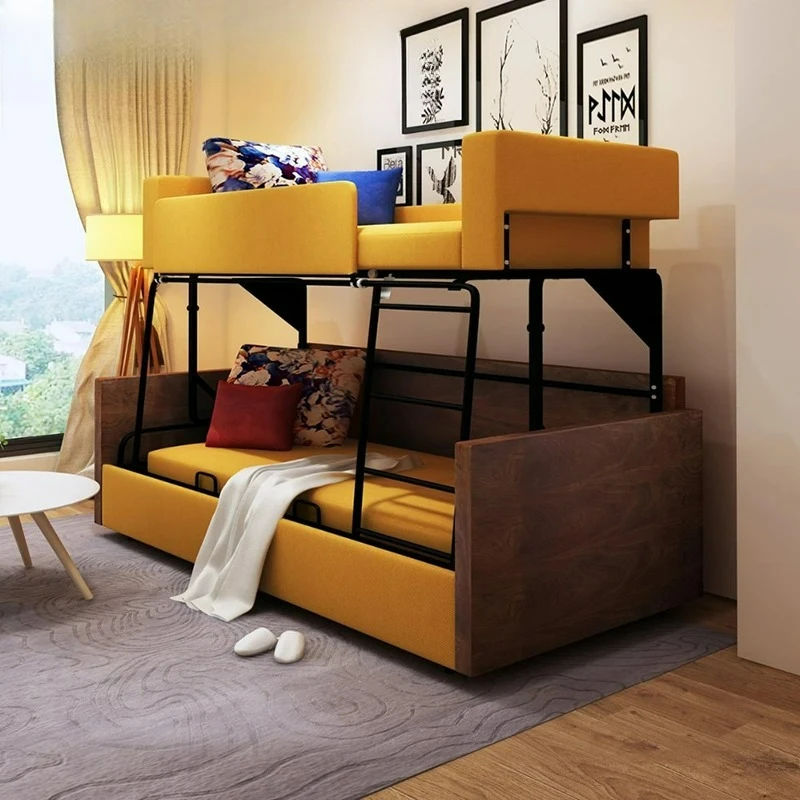 Customizable functional sofa bed, fashion bunk bed for living room furniture