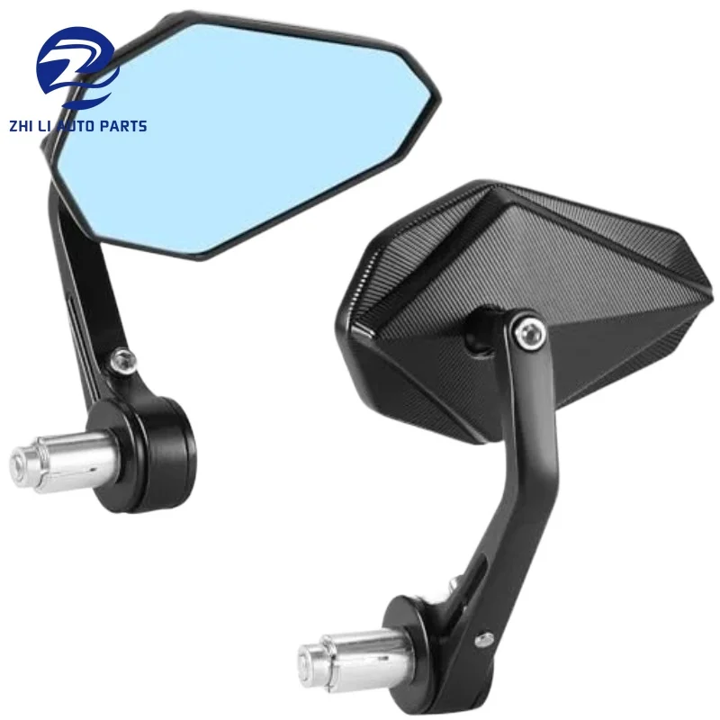 

1 Pair/Left/Right Motorcycle Mirrors for MostMotorcycle E-bike Scooters ATV etc-Blue Len