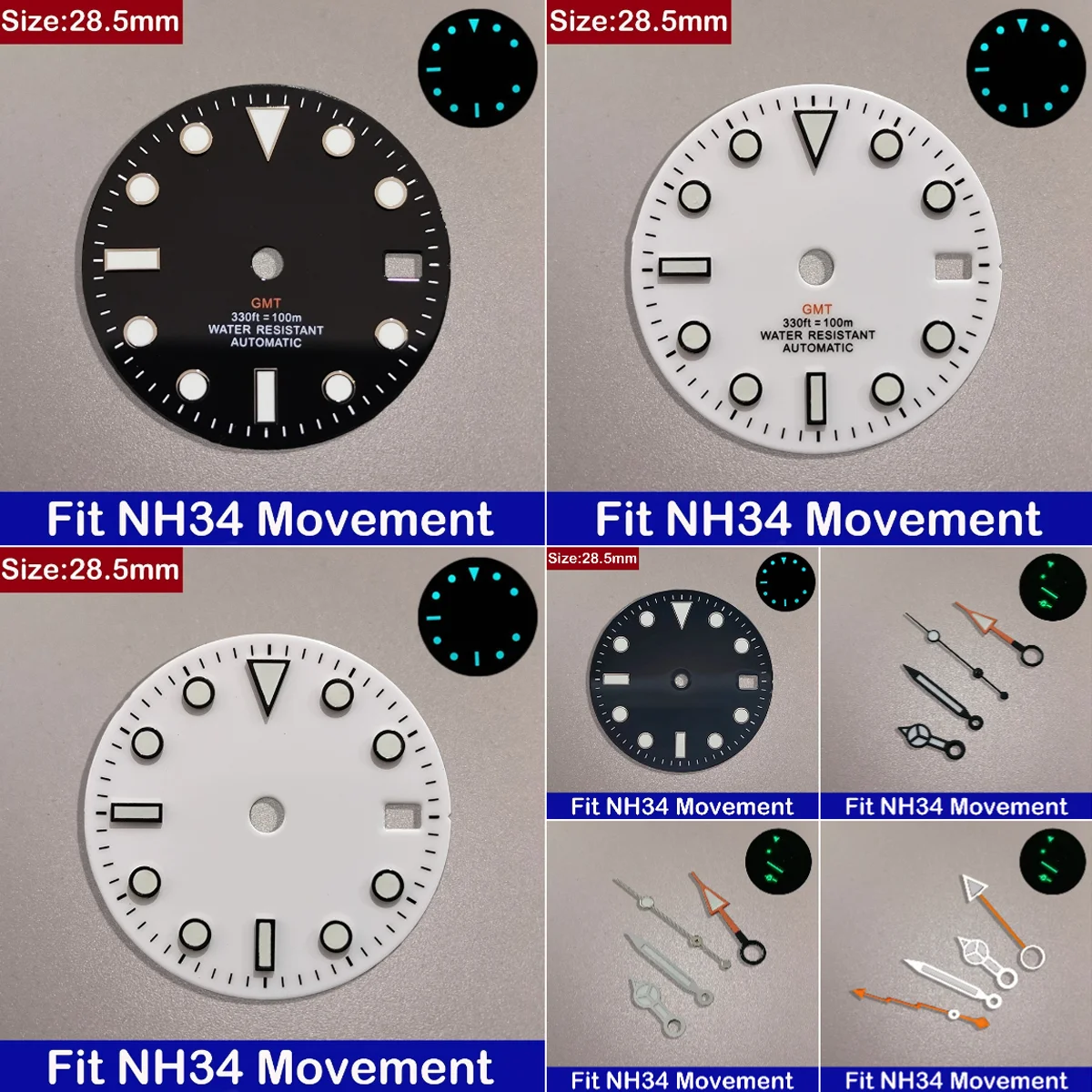 28.5MM Gmt Watch Di…