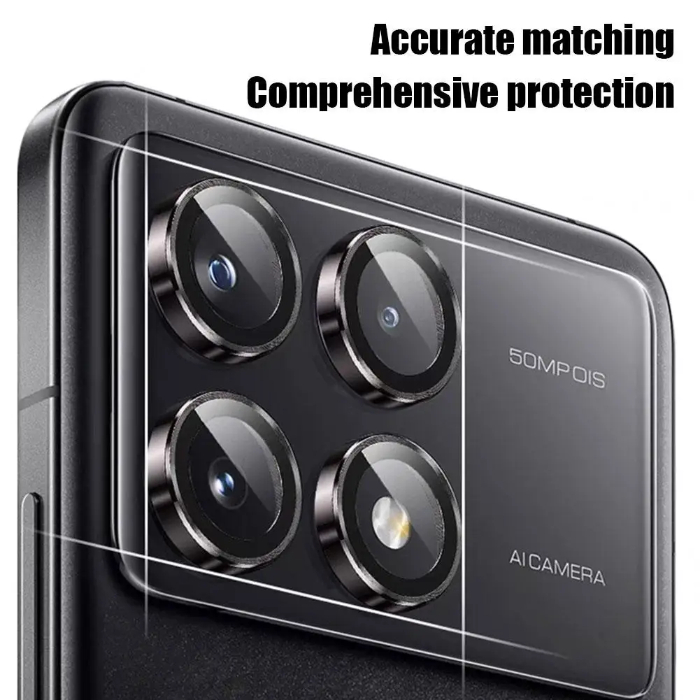 Vidrio Protector de lente de cámara para xiaomi Poco X6 Pro 5G, funda de lente de Metal, película protectora de lente de cámara Poco X 6 X6 5G