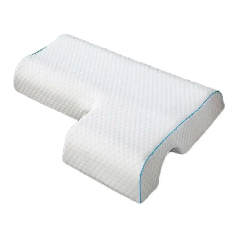 

Memory Foam Bed Orthopedic Pillow For Neck Pain Sleeping LShaped Anti-Hand Arched Cervical Pillow For Couple