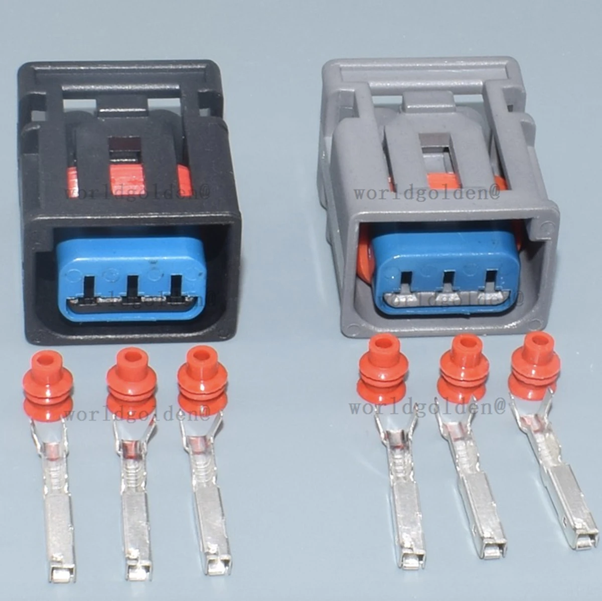 1W7T-14A464-MA 3Pin Male Female Connector for Cars & Motorcycles, for harness connection and regular electrical maintenance