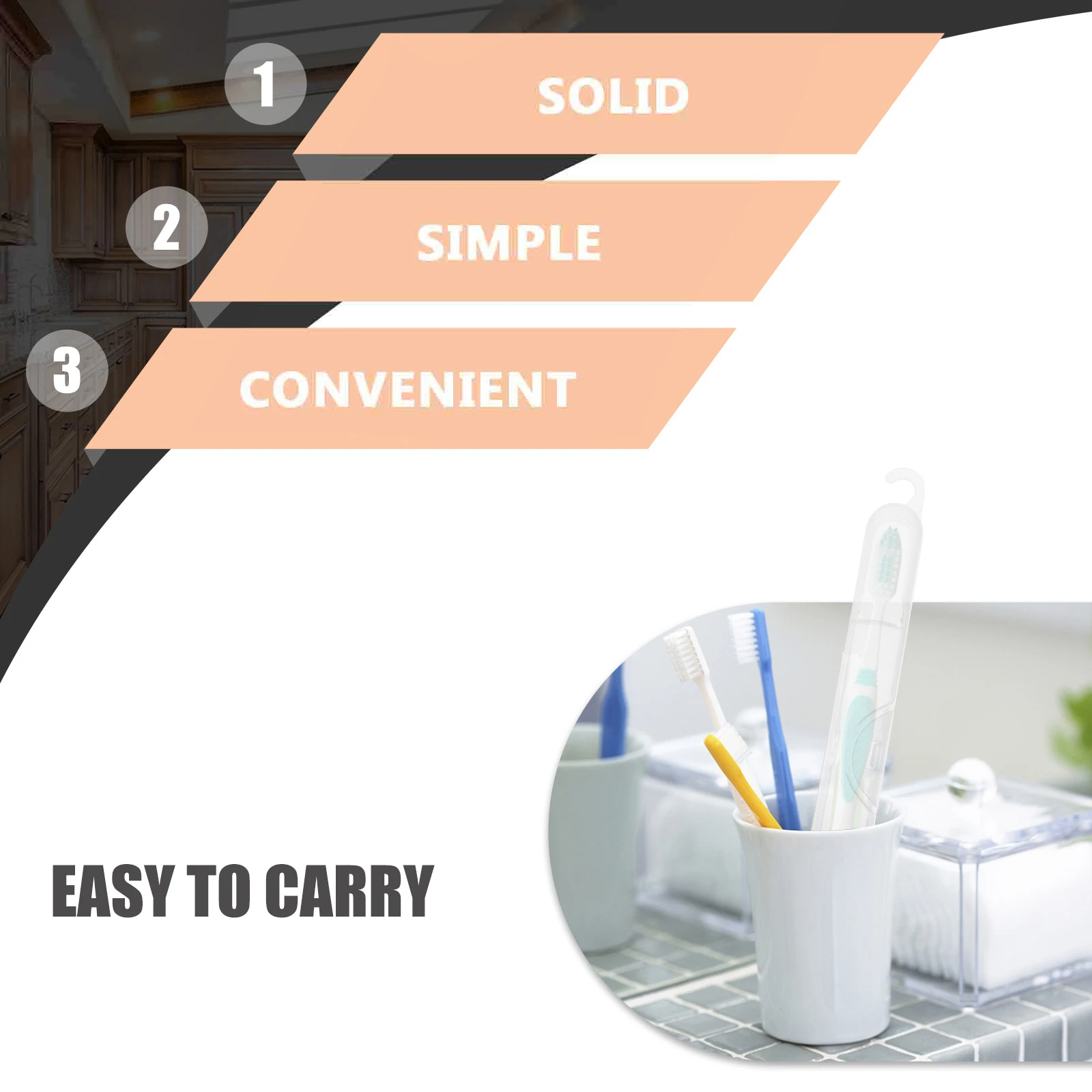 

10Pcs Toothbrush Storage Box Compact Travel Toothbrush Case Reusable Plastic Organizer for Home Outdoor Use Travel Accessories