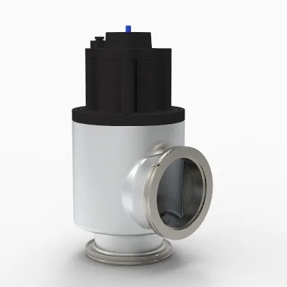 high vacuum pneumatic flapper valve angle valve gas control