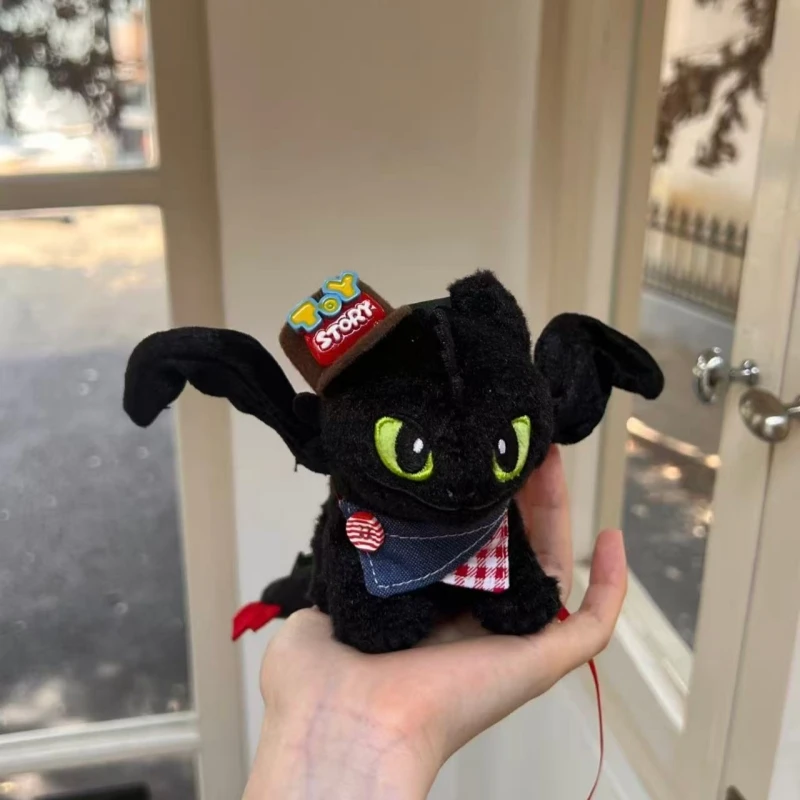 Anime How to Train Your Dragon Portachiavi in peluche senza denti Ciondolo per borsa Portachiavi per bambola in piedi Accessorio giocattolo Regali per i fan dei bambini