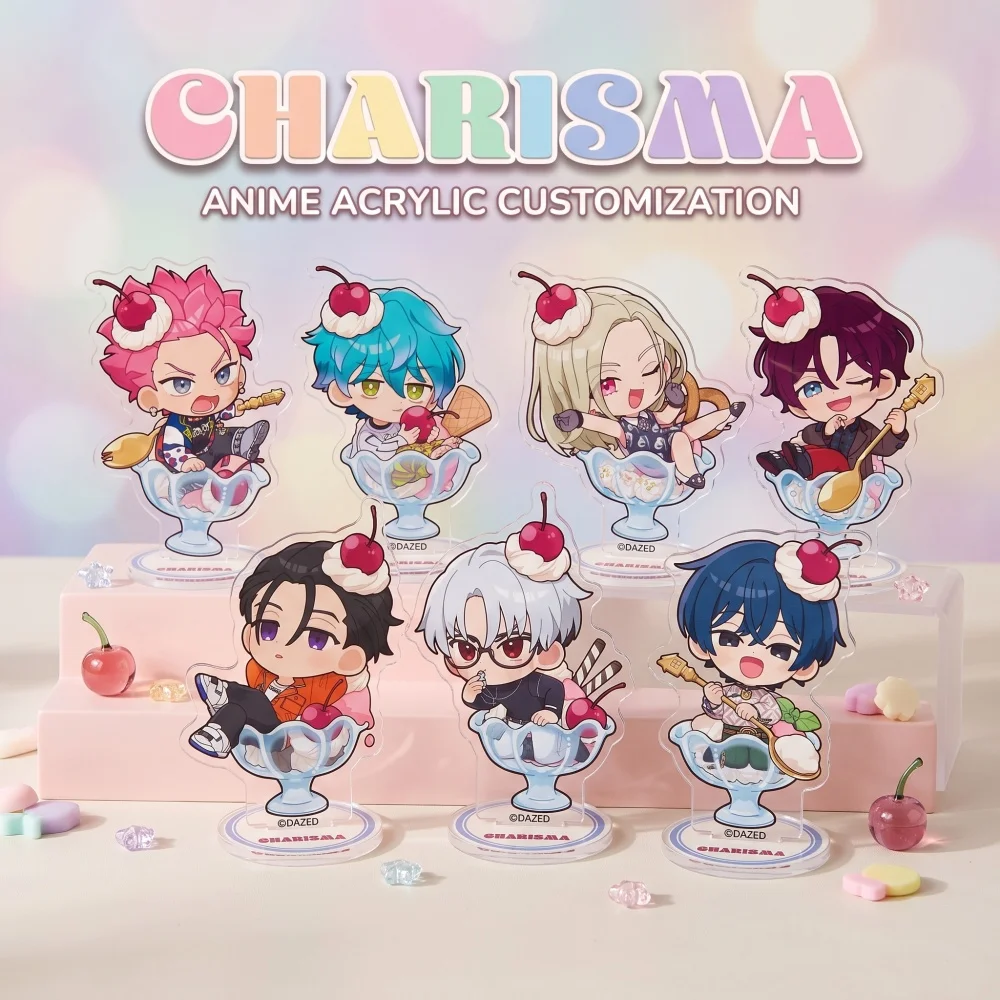 Charisma Acrylic Stand Keychain Q Version Cute Style Fumiya Ito Rikai Kusanagi Iori Motohashi Amahiko Tendo Custom Pattern