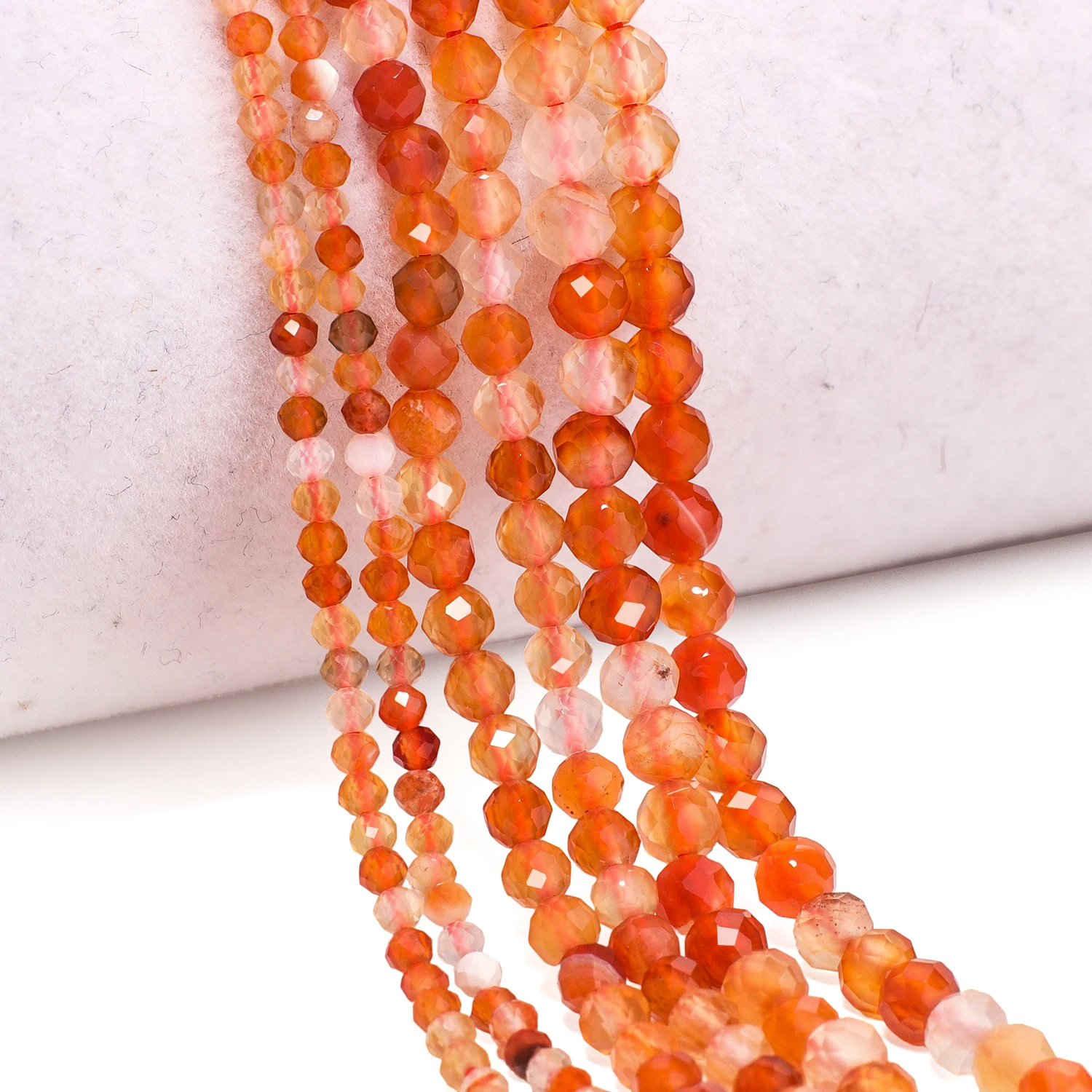 2 3 4mm natürliche facettierte Sardonyx-Achat-Edelsteinperlen, Mineralperlen für die Schmuckherstellung, DIY-Armbänder, Halsketten-Zubehör, 15''